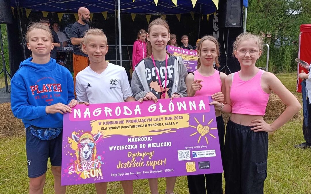 SUKCES KLASY 5 W KONKURSIE „LAZY RUN”!